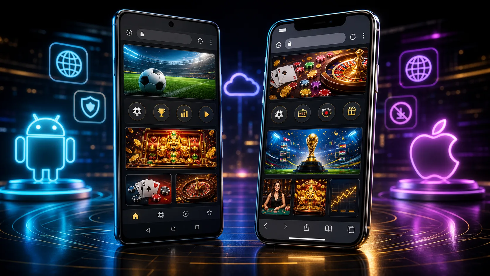 Experiência playuzu compatível com Android e iOS no navegador mobile